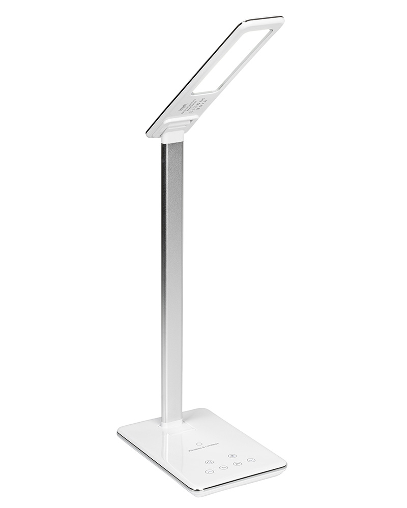 Настольная лампа Lumos с беспроводной зарядкой СБЕР white